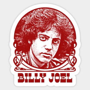 Billy Joel / / Retro Style Faded Look Design Sticker